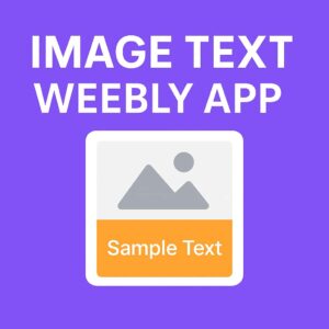 Image Text Weebly App