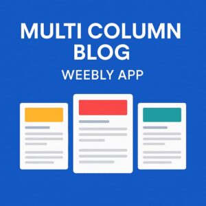 Multi Column Blog Weebly App
